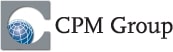 CPM group logo featuring a globe and a C-clamp