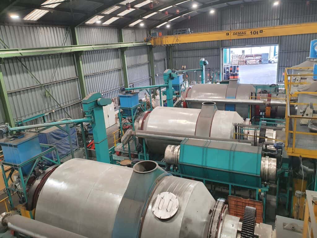 Three furnaces at London Chemicals and Resoures processign facility