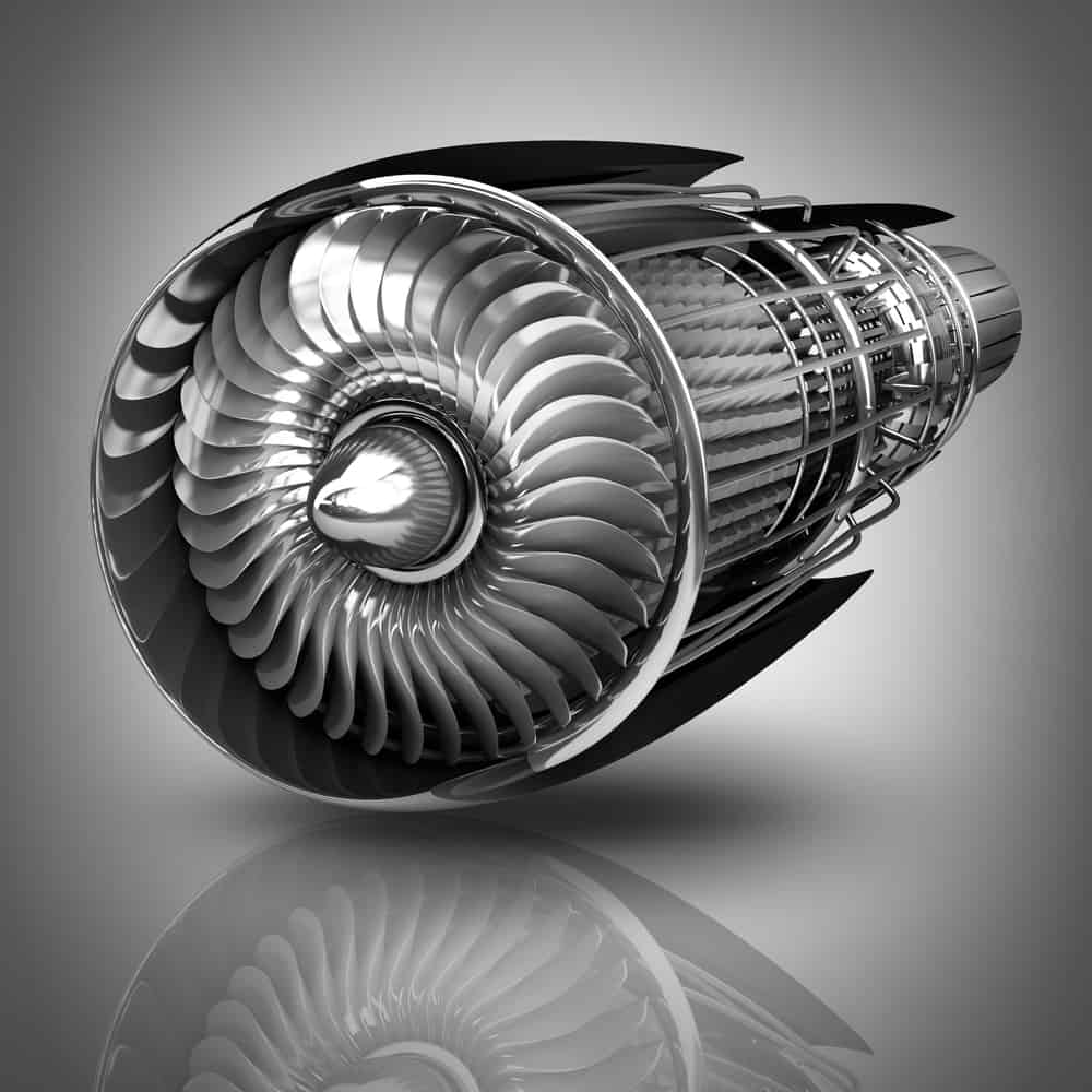 A computer generated age of a gas turbine engine