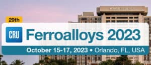 Ferroalloys 2023 conference logo over the view of Hyatt Regency Grand Cypress Resort, Orland, Florida, USA