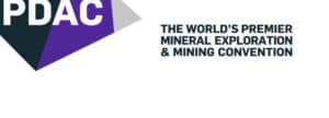 Event logo with text: PDAC 2023: the World' Premier Mineral Exploration and Mining COnvention