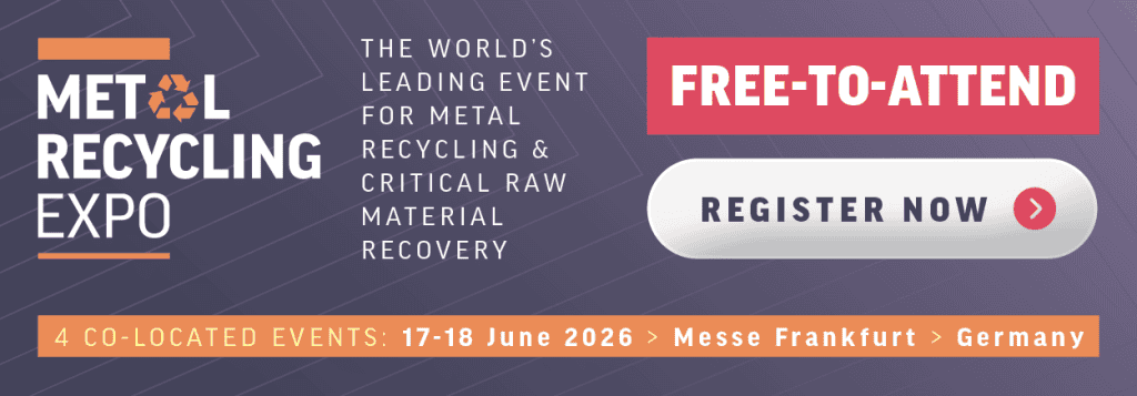 Event banner for Metal Recycling Expo with text saying Free to Attend