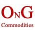 OnG Commodities logo with red lettering on white
