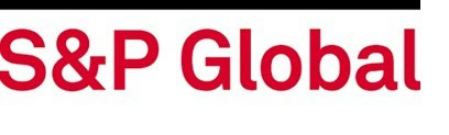 S & P Global logo with red text under a black line