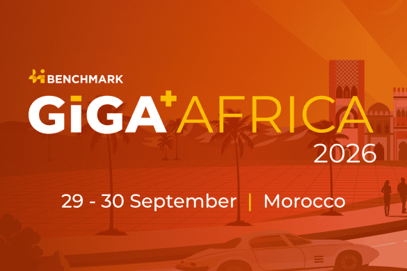 Orange banner with view of Marrakech and text that sats'Benchmarket Minerals, GiGA Africa 2026, 29-30 September 2026, Morocco'.