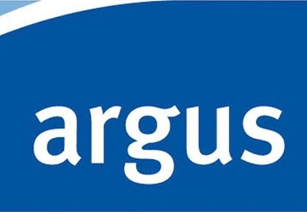 Argus Media logo in blue tones with white text that says 'argus'.